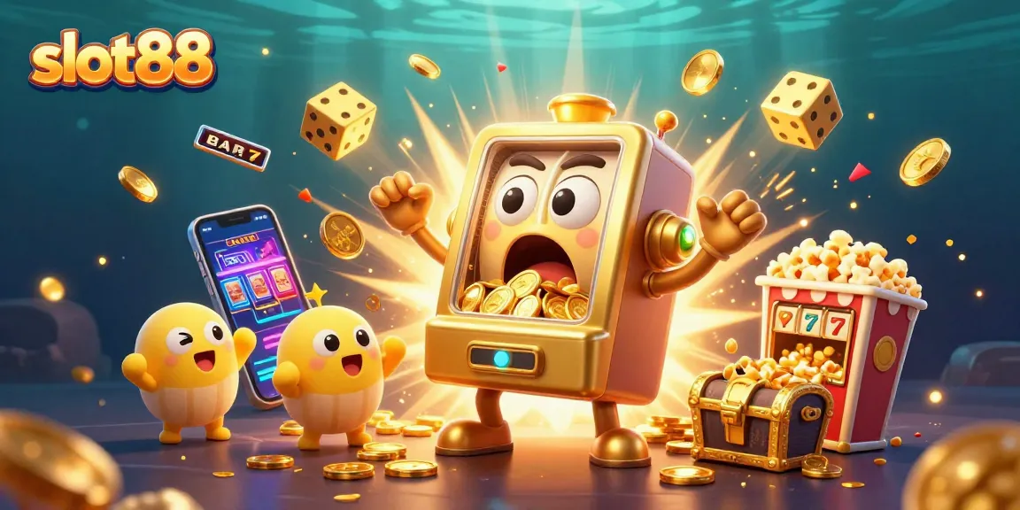 Menangkan jackpot dengan slot88 saat mesin slot emas beraksi mencurahkan koin ke segala arah.