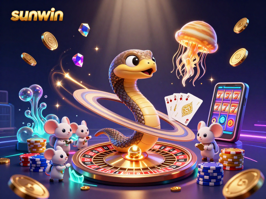 Join the fun at sunwin with cosmic gaming excitement featuring a Saturn ring roulette.
