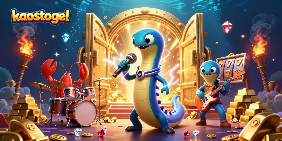 Experience thrilling kaostogel gameplay with a vibrant underwater casino scene featuring dynamic characters.