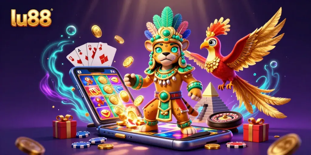 Play exciting slot games with lu88 featuring dazzling characters and vibrant elements.