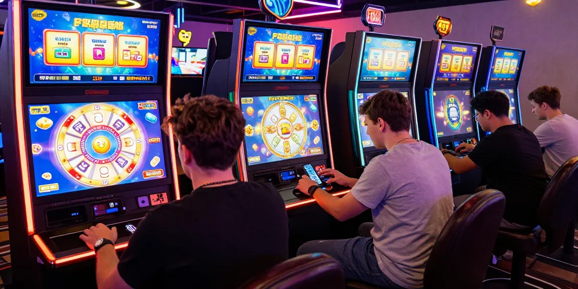 Players enjoying OPPA86 situs with vibrant slot machines and daily spin bonuses.