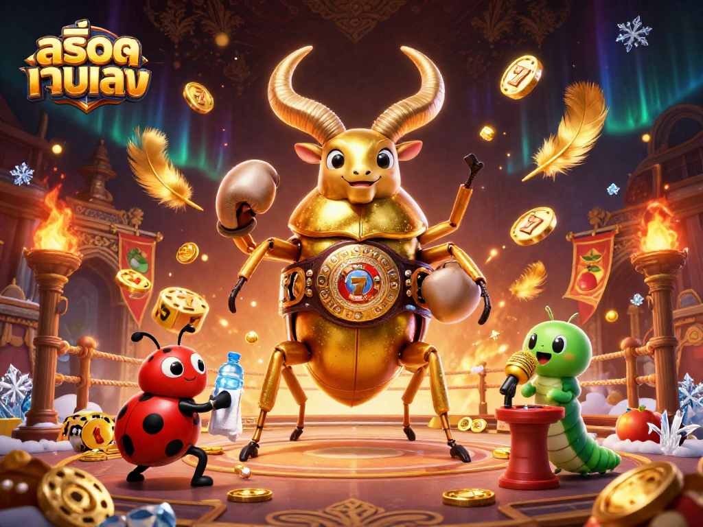 Play สล็อตเว็บตรง with engaging 3D characters, vibrant casino elements, and dynamic slot themes.