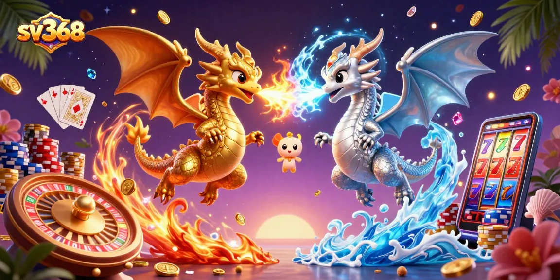 Experience thrilling action at sv368 with 3D dragons and vibrant casino elements.