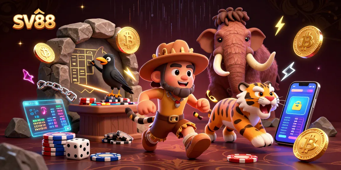 Engage in thrilling gameplay at SV88, a dynamic casino with cavemen and crypto elements.