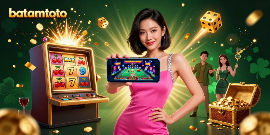 Experience the thrill of batamtoto with an engaging 3D casino scene showcasing live dealer games and dynamic winnings.