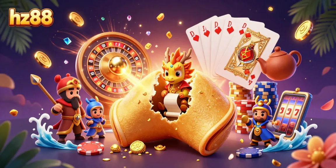 Spin the reels and win at hz88, represented by a vibrant casino scene featuring dynamic gaming elements.