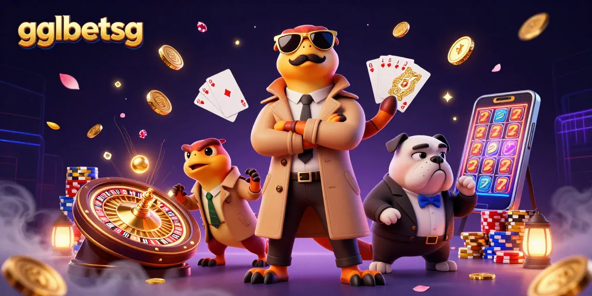 Engage with gglbetsg's vibrant esports betting scene, featuring dynamic gaming elements and lively characters.