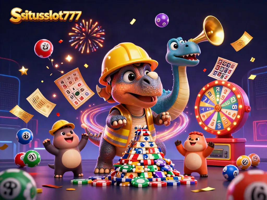 Experience winning with situsslot777 through an exciting 3D celebration of gaming elements and vibrant characters.
