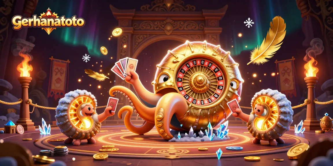 Menangkan permainan di gerhanatoto dengan karakter nautilus 3D dan elemen kasino yang bersinar.