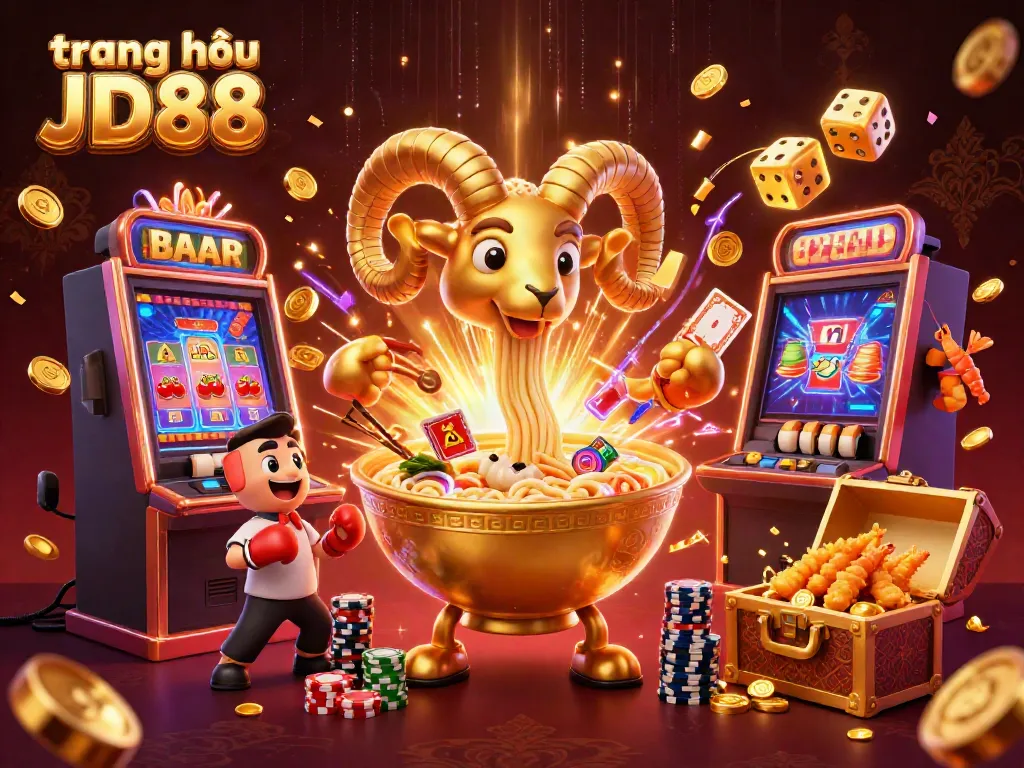 Engage in casino fun at trang chủ JD88 with dynamic characters and a vibrant gaming atmosphere