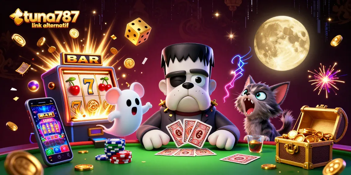 Tuna787 link alternatif menghadirkan suasana kasino dengan karakter unik dan slot mesin yang meledak