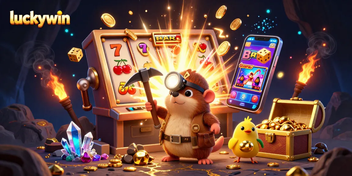 Experience the excitement of luckywin with a treasure hunter mole and casino games bursting with energy.