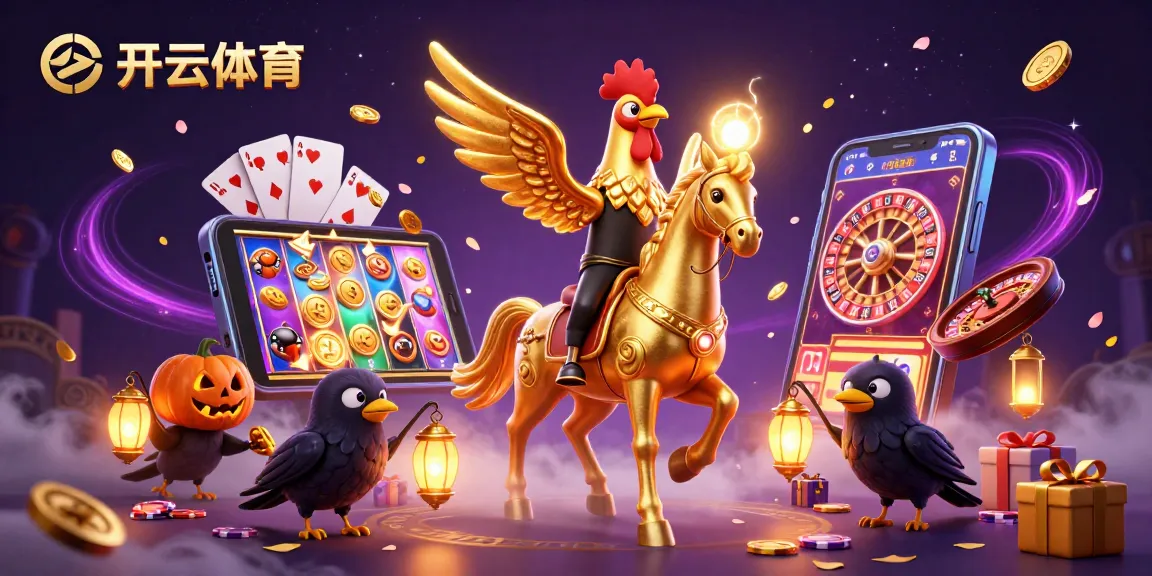 Experience thrilling wins with 开云体育 in a vibrant casino scene, featuring dynamic characters and exciting game elements.