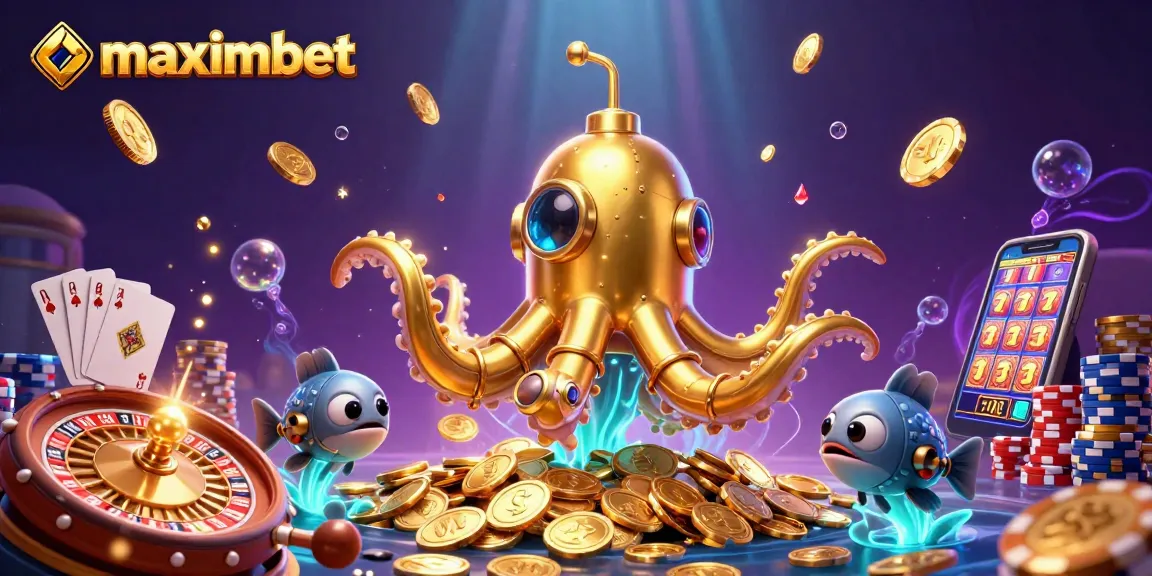 Experience thrilling gameplay with maximbet in a rich casino-themed underwater scene filled with rewards.