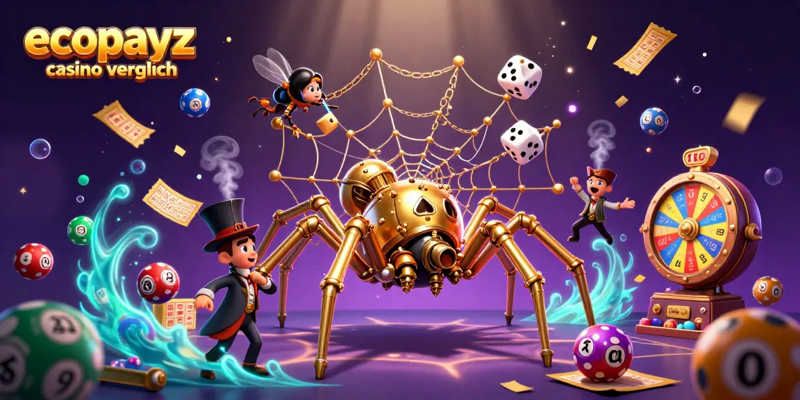 Catch the excitement with our ecopayz casino vergleich showcasing vibrant gambling elements and whimsical characters.