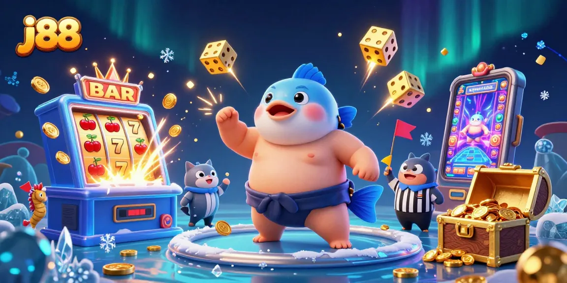 Play at the j88 slots and win big with festive explosions of coins and light!
