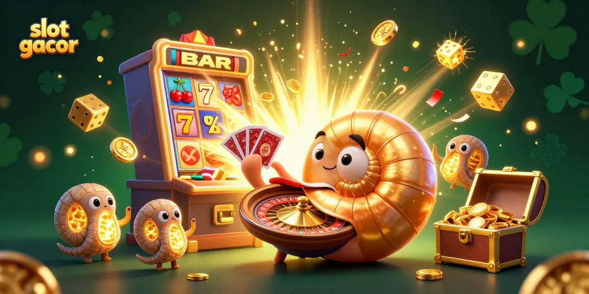 Engaging slot gacor scene with 3D casino elements and dynamic jackpot interactions.