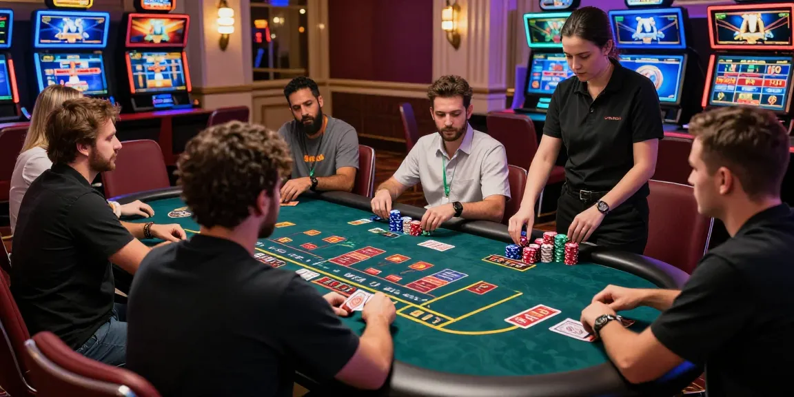 Betebet online casino players immersed in high-stakes gaming and vibrant action.