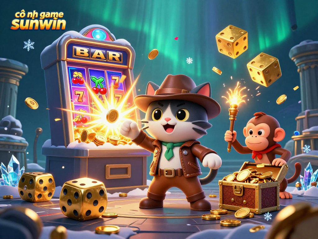 Experience the thrill of cổng game sunwin with captivating casino elements and vibrant visuals.