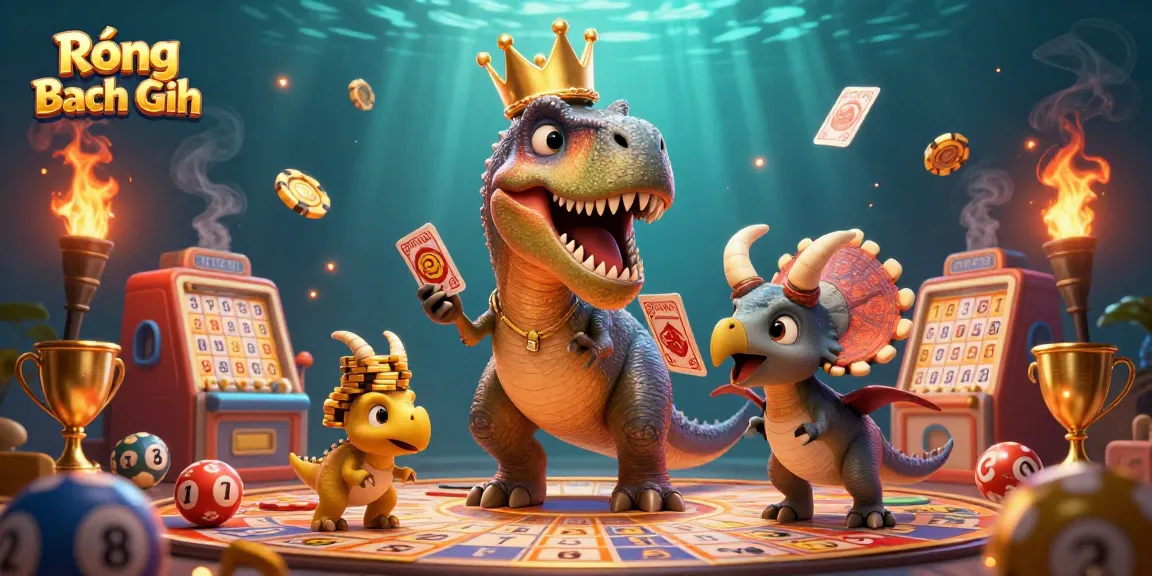 Engage in winning strategies with Rồng Bạch Kim for lottery success, vibrant cartoon scene.