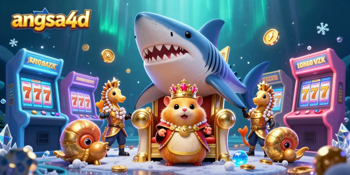 Engage with angsa4d as the golden hamster king rules the underwater casino world.