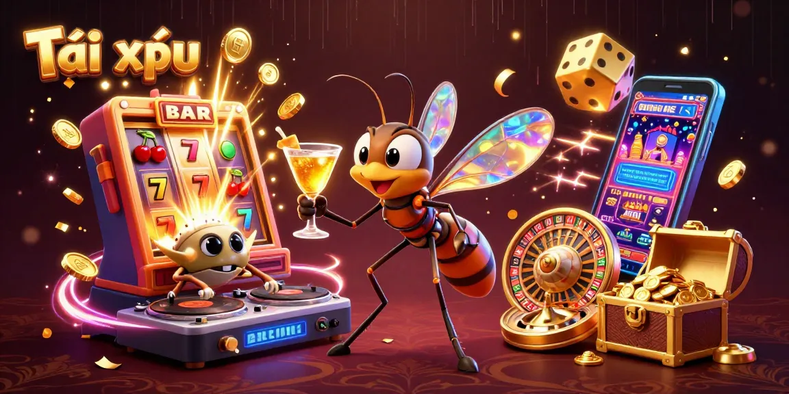 Tài xỉu game scene with vibrant 3D characters and dynamic casino elements showcasing thrilling gameplay