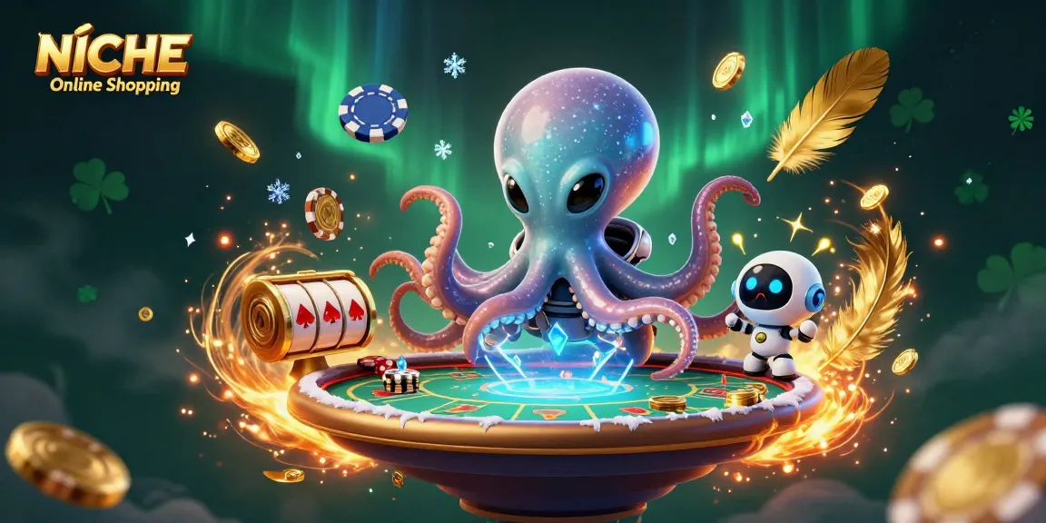 Experience thrilling gameplay in NICHE Online Shopping with vibrant characters and stunning casino elements.