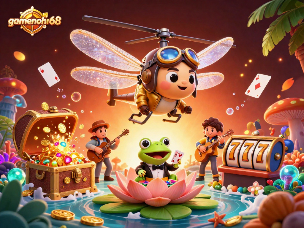 Experience gamenohu68 with thrilling slots and vibrant casino action, featuring a mesmerizing scene of underwater excitement.