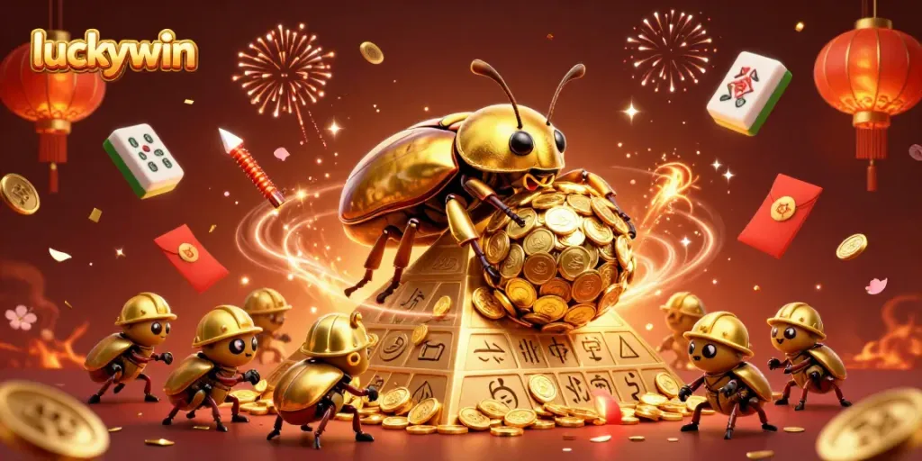 Spin and win big with Luckywin's vibrant 3D casino illustration showcasing excitement and fortune.