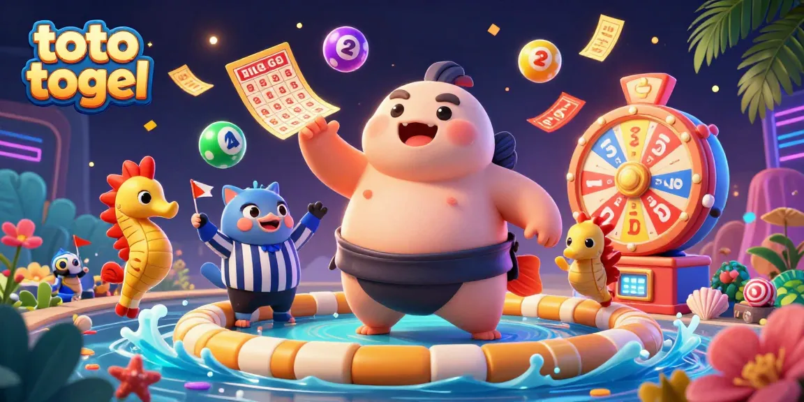 Exciting gameplay at toto togel with vibrant lottery balls and a fun underwater scene.