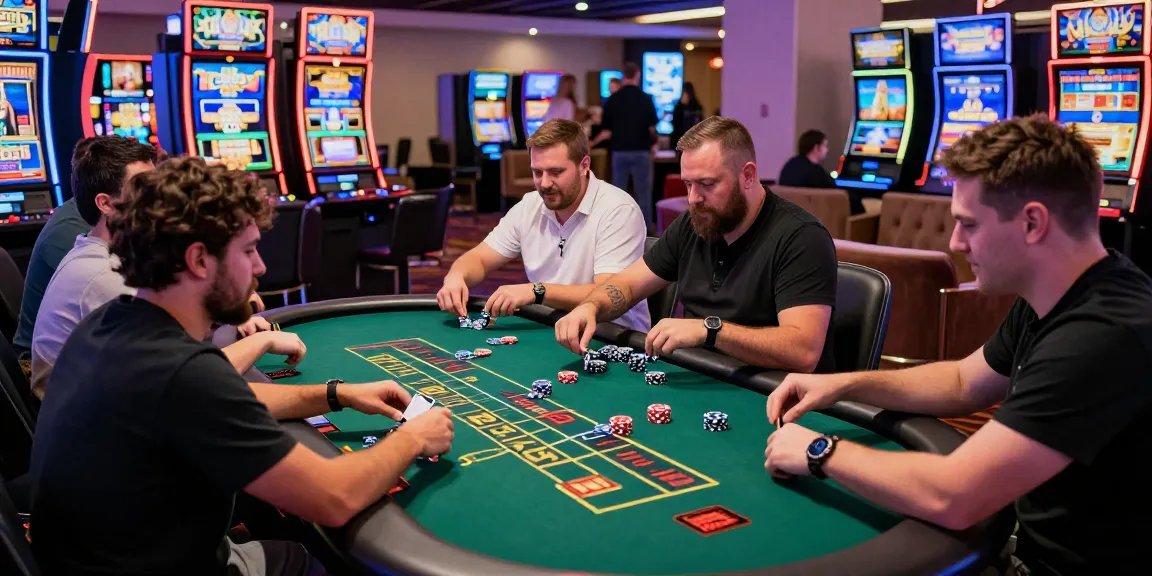 Exciting gaming atmosphere at a credit card casino, showcasing players enjoying diverse games at https://lctltd.co.uk.