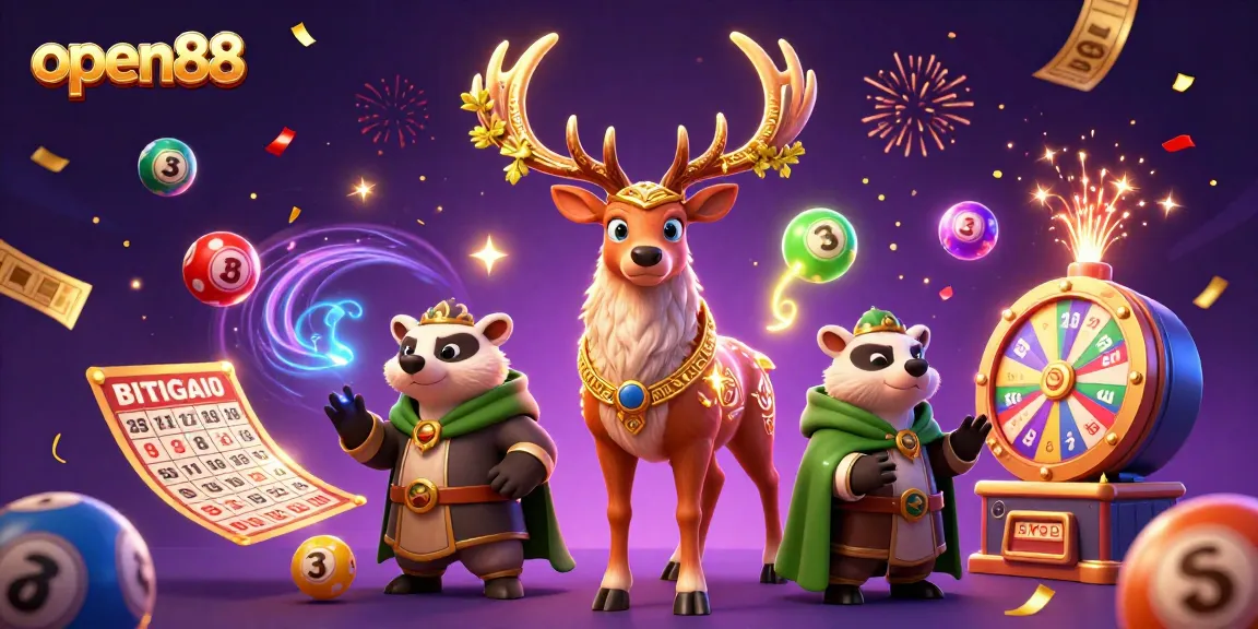 Engage with open88's vibrant lottery scene featuring magical characters and dynamic gameplay elements.