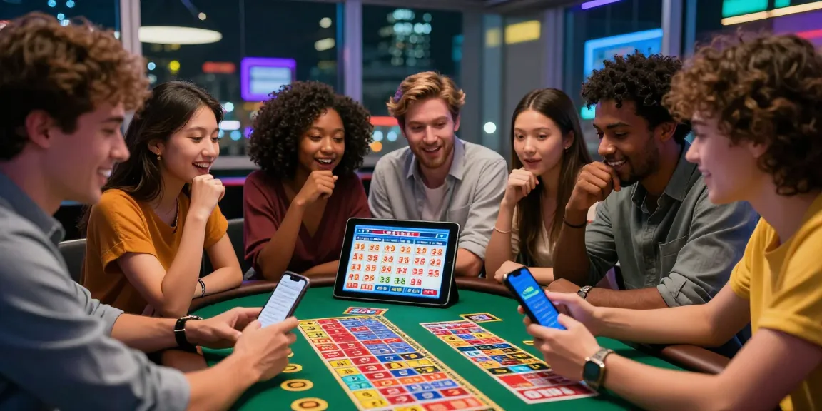 Suasana bermain di bandar togel terpercaya dengan teman-teman yang bersenang-senang memilih nomor keberuntungan.