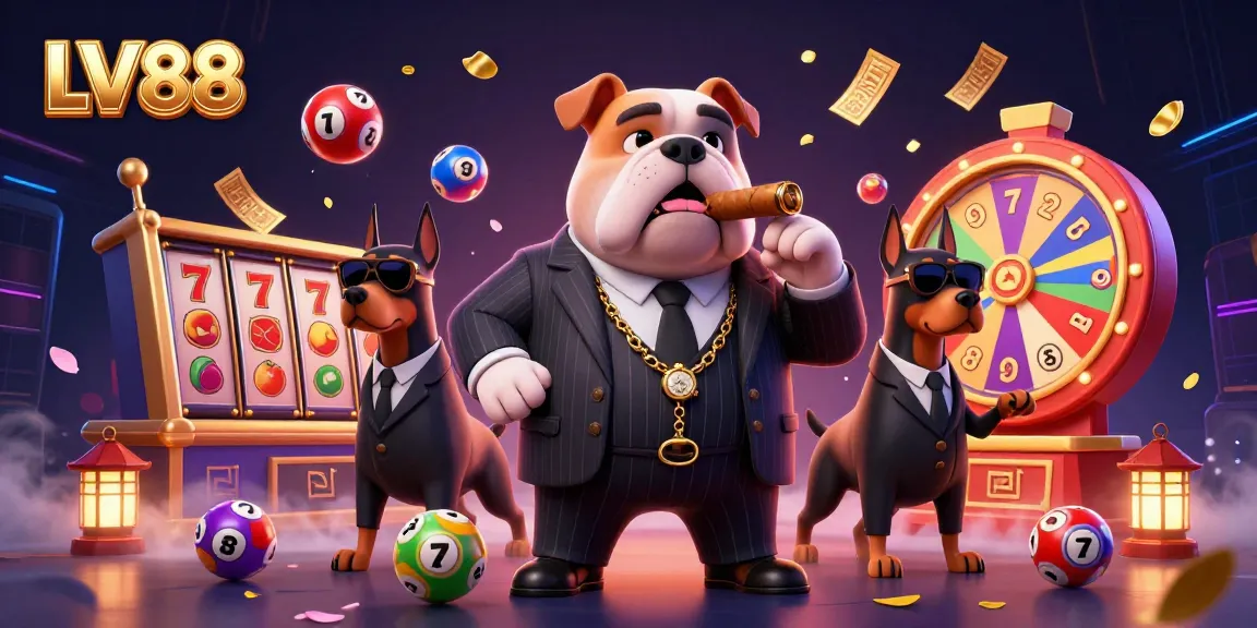Experience big wins at LV88 with a captivating casino scene featuring exciting game elements and rewards.
