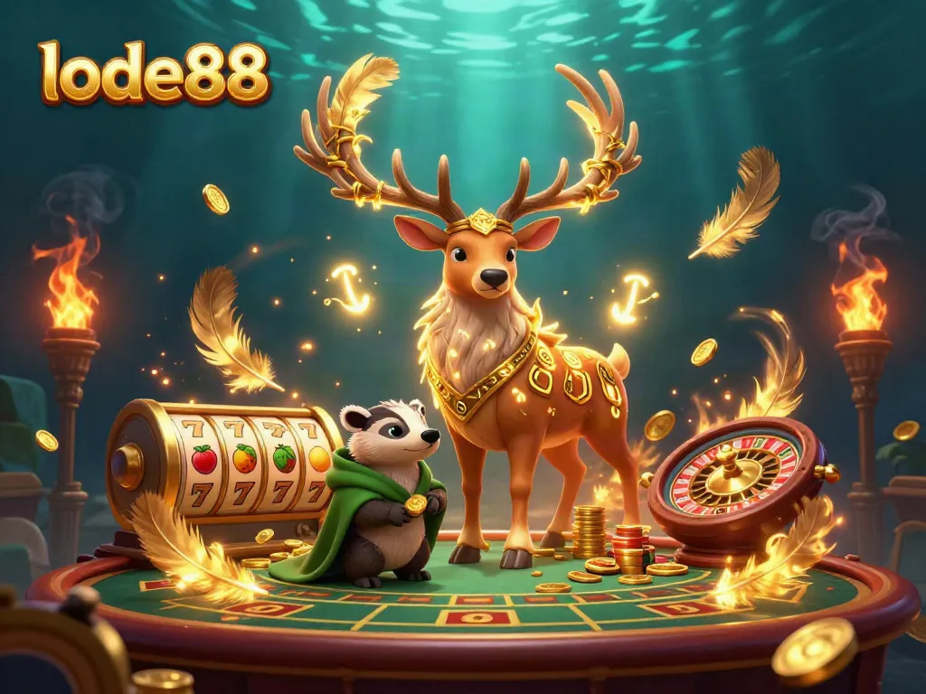 Experience lode88 casino excitement with vibrant characters and dynamic gaming elements.