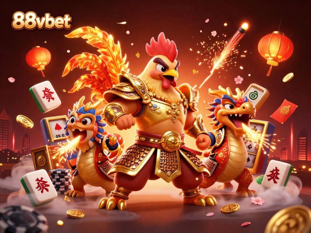 Experience engaging betting action with 88vbet through vibrant casino-themed elements in a 3D illustration.