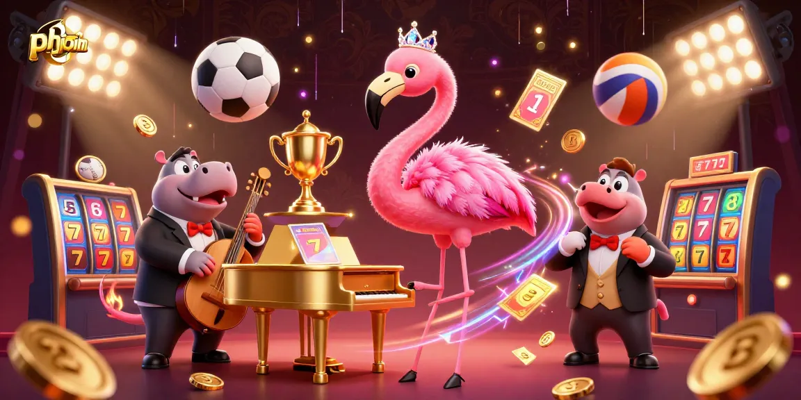 Experience thrilling wins at phjoin with colorful slot reels and dynamic sports betting elements.
