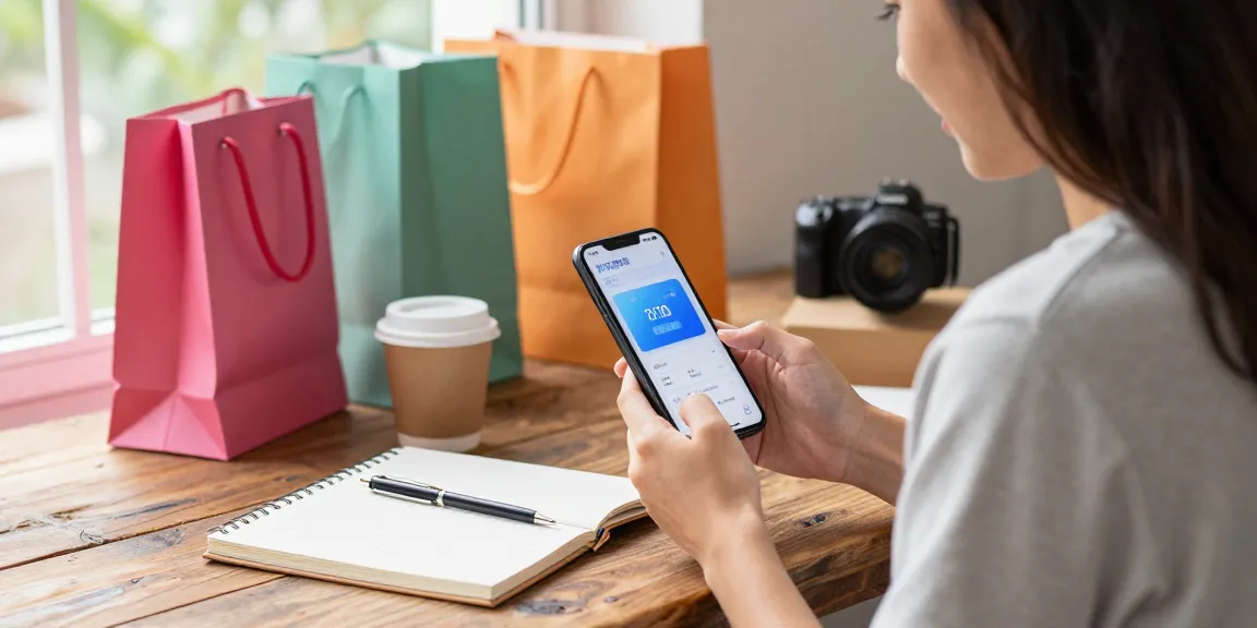 Comprar segundo número fácilmente mientras navegas en tu smartphone en un ambiente acogedor.