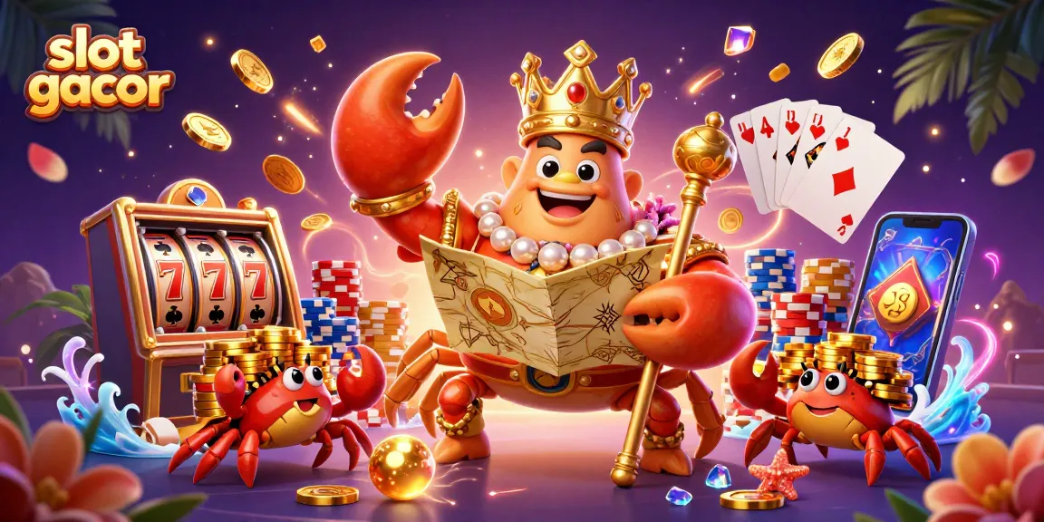 Slot gacor menghadirkan keceriaan dengan karakter kepiting emas raksasa dalam kasino digital.