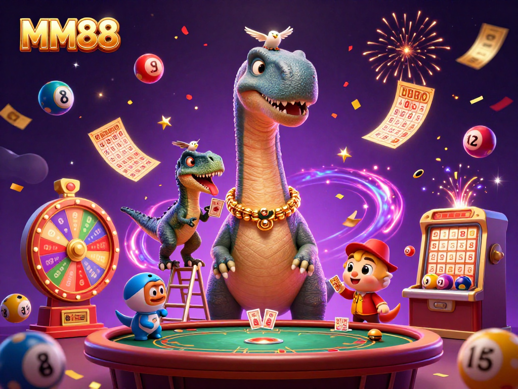 Experience thrilling gameplay at MM88 with dynamic casino elements and energetic characters.