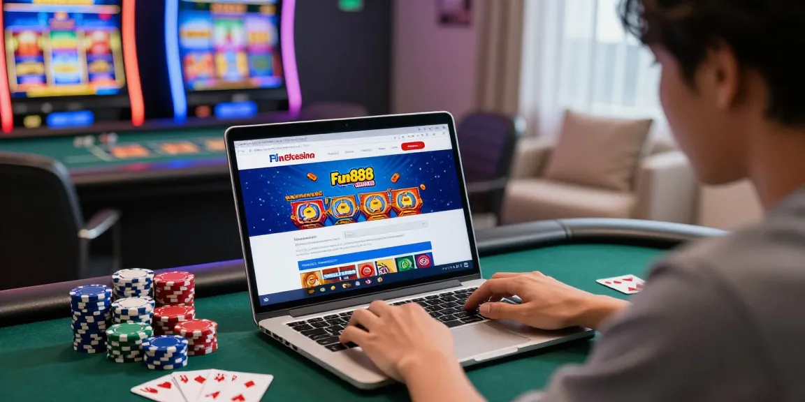 Thai player registering at fun88casino in online casino home office