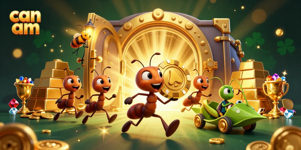 Engage with exhilarating can am adventures as ants navigate a treasure-filled tunnel in an epic heist.
