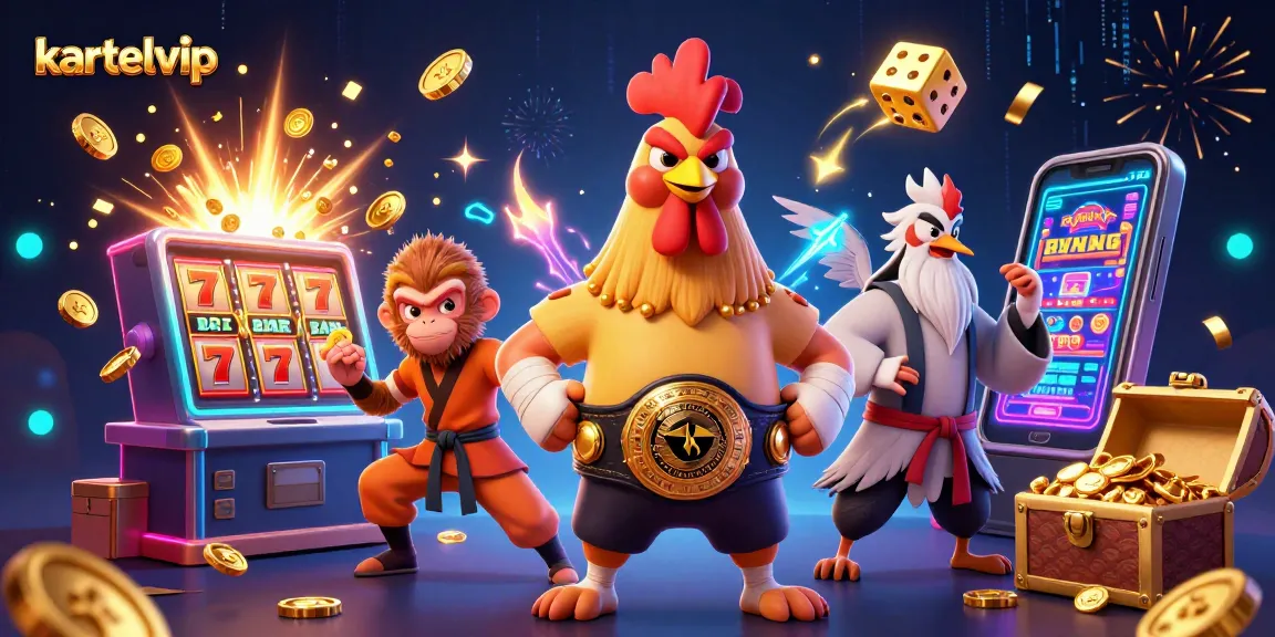 Win big at kartelvip with an exhilarating jackpot explosion amid vibrant slot action and dynamic characters.