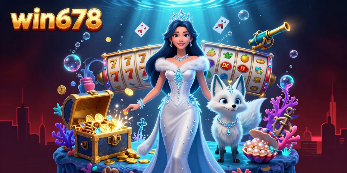 Play exciting games at win678, featuring engaging 3D characters and vibrant casino elements.