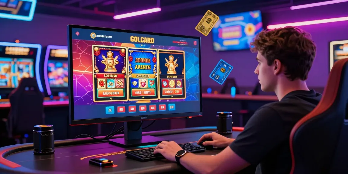 Exciting scene of a player enjoying mastercard casinos with vibrant graphics and engaging game options.