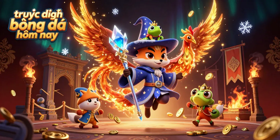 Experience the excitement of trực tiếp bóng đá hôm nay with vibrant 3D characters and dynamic gambling elements.