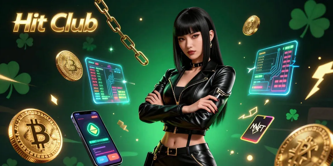 Win big at Hit Club with an immersive scene showcasing exciting gaming elements and a stunning character.