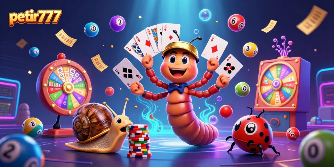Engage with petir777’s vibrant casino scene featuring a dynamic cartoon dealer, high-roller, and thrilling game elements.