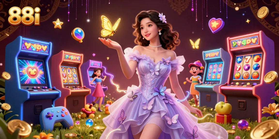 Experience the excitement of 88i casino with stunning visuals of vibrant slot games and a magical atmosphere.