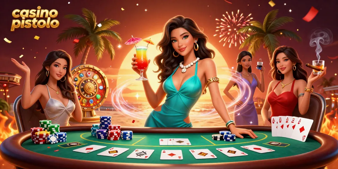 Experience casino pistolo with a glamorous setting and a stunning cocktail in hand.